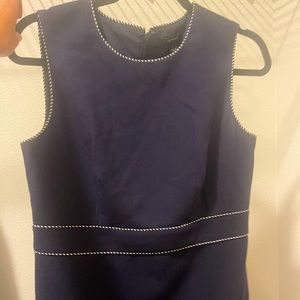 Navy sleeveless Ann Taylor dress